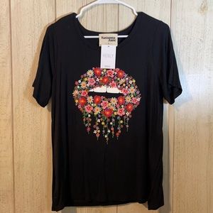 Floral Lips Tee
